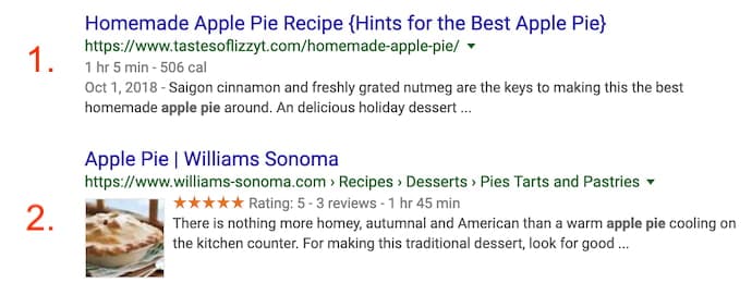 Exemples données structurées